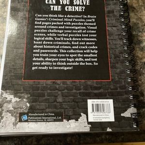 Criminal minds fun puzzles book